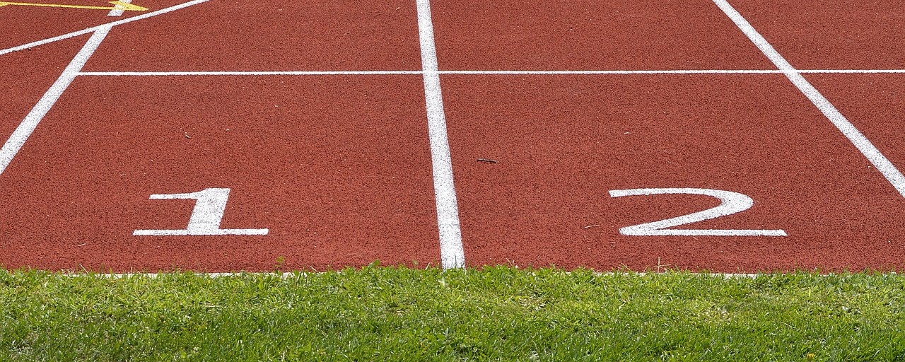 Linea di partenza atletica